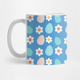 Cute colorful easter pattern with eggs and flowers Mug